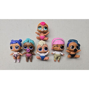 LOL Surprise Little Lil Sisters Doll Lot of 6
